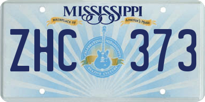 MS license plate ZHC373