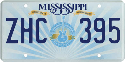 MS license plate ZHC395