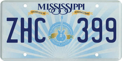 MS license plate ZHC399