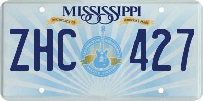 MS license plate ZHC427
