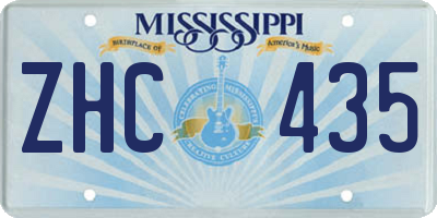 MS license plate ZHC435