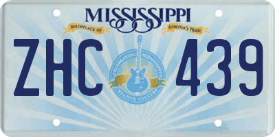 MS license plate ZHC439