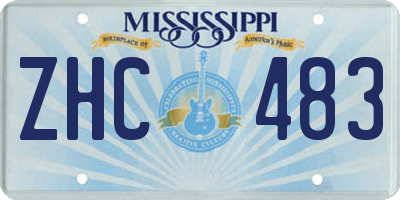 MS license plate ZHC483