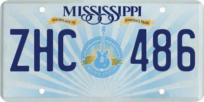 MS license plate ZHC486