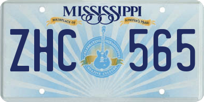 MS license plate ZHC565