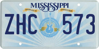 MS license plate ZHC573