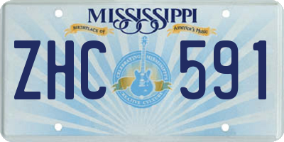 MS license plate ZHC591