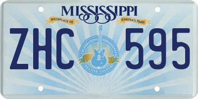 MS license plate ZHC595