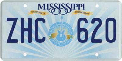 MS license plate ZHC620
