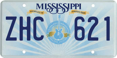 MS license plate ZHC621