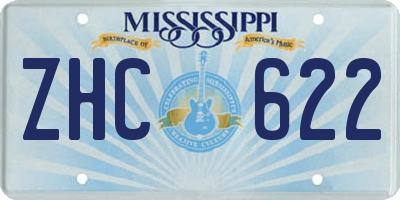 MS license plate ZHC622