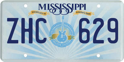 MS license plate ZHC629