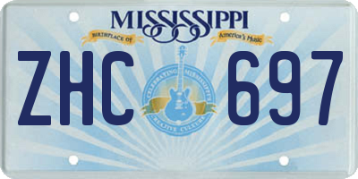 MS license plate ZHC697