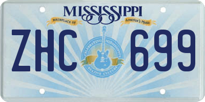 MS license plate ZHC699