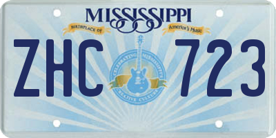 MS license plate ZHC723