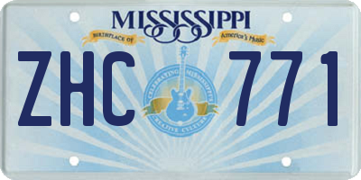 MS license plate ZHC771