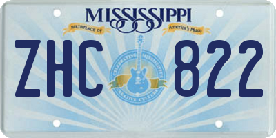 MS license plate ZHC822