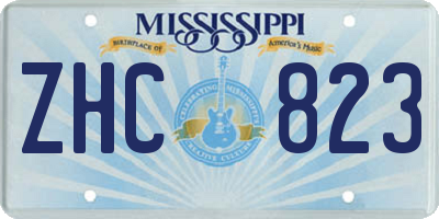 MS license plate ZHC823