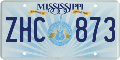 MS license plate ZHC873