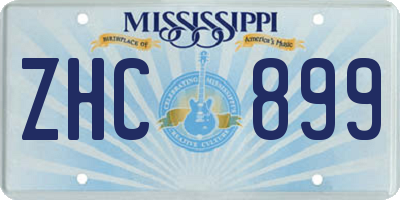 MS license plate ZHC899