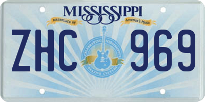 MS license plate ZHC969
