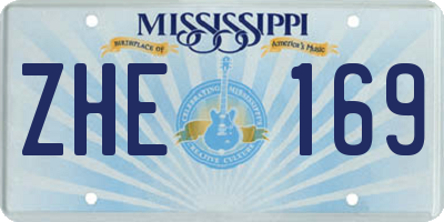MS license plate ZHE169