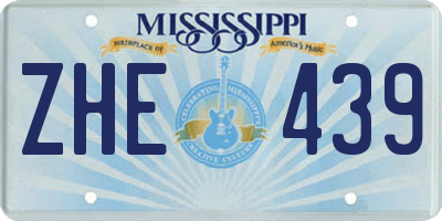 MS license plate ZHE439
