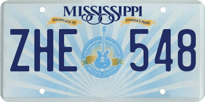 MS license plate ZHE548
