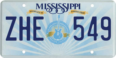 MS license plate ZHE549