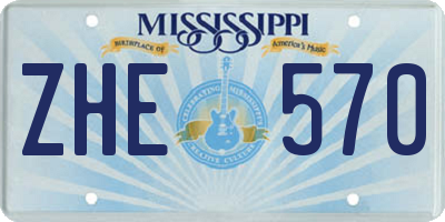 MS license plate ZHE570