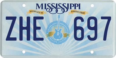 MS license plate ZHE697