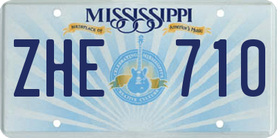 MS license plate ZHE710