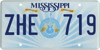 MS license plate ZHE719