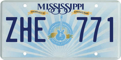 MS license plate ZHE771