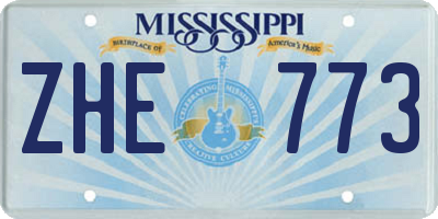MS license plate ZHE773