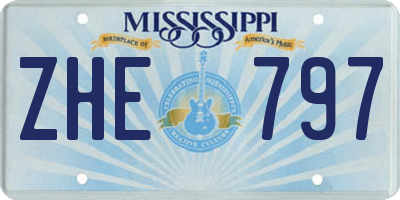 MS license plate ZHE797