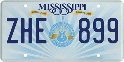 MS license plate ZHE899