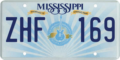 MS license plate ZHF169