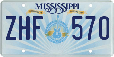 MS license plate ZHF570