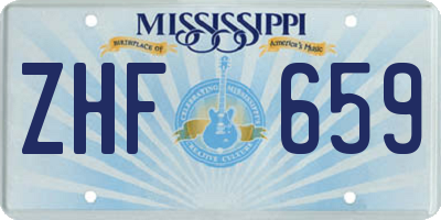 MS license plate ZHF659
