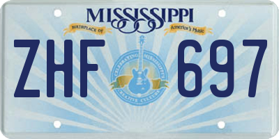 MS license plate ZHF697