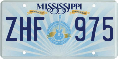 MS license plate ZHF975