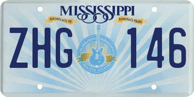 MS license plate ZHG146