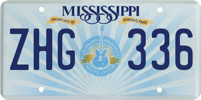 MS license plate ZHG336