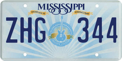 MS license plate ZHG344