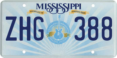 MS license plate ZHG388