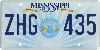 MS license plate ZHG435