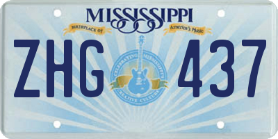 MS license plate ZHG437