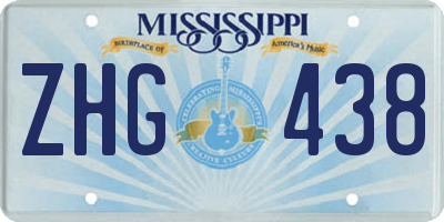 MS license plate ZHG438
