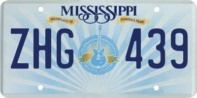 MS license plate ZHG439
